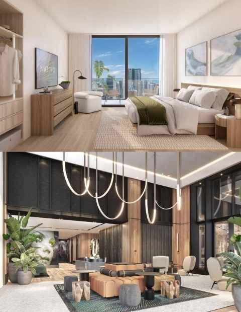 Desde $600.000 Desarrollo de lujo diseñado específicamente para renta corta en Fort Lauderdale. Ofrece unidades amuebladas con servicios exclusivos.